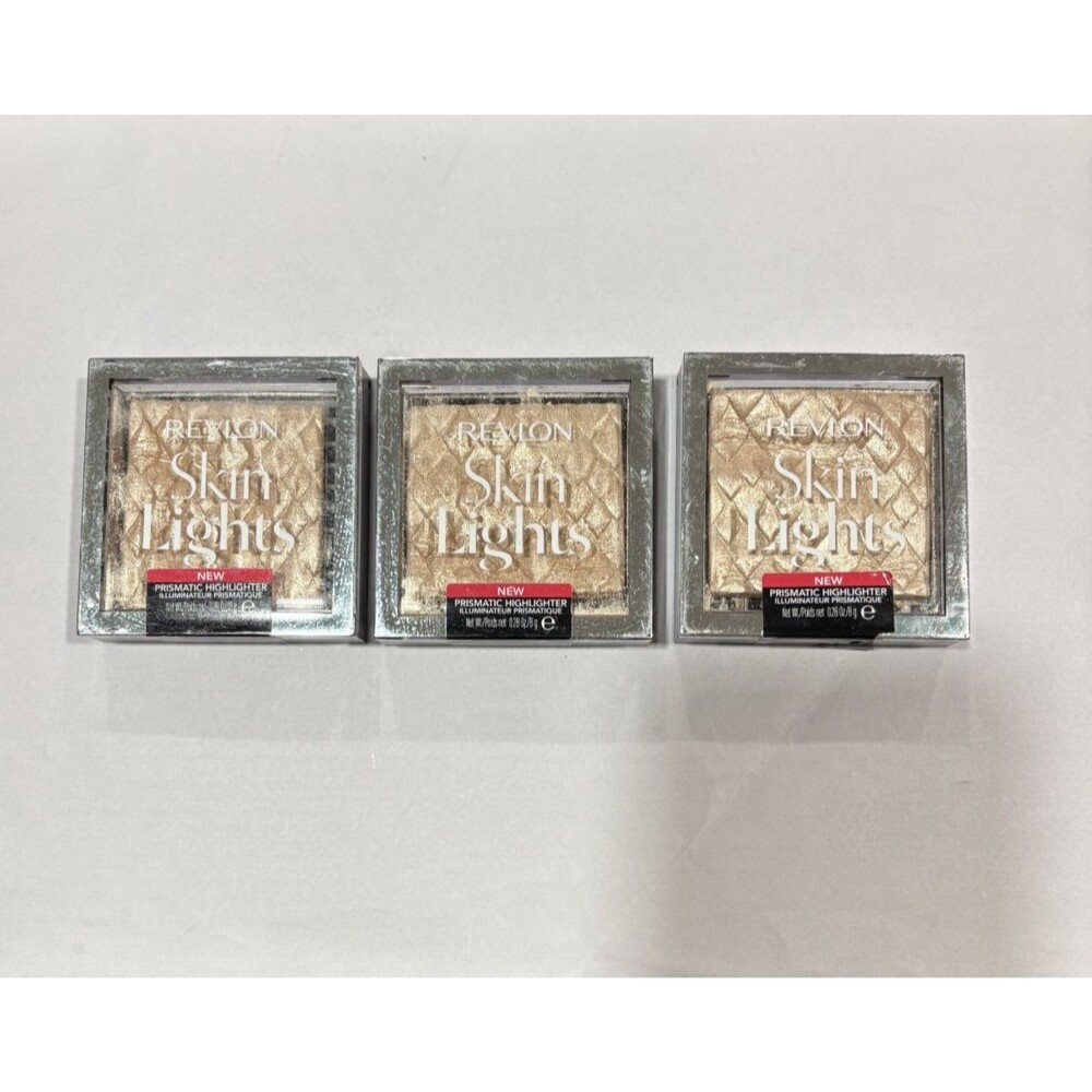 3 Pack Revlon Skin Lights Prismatic Highlighter # 201 Daybreak Glimmer
